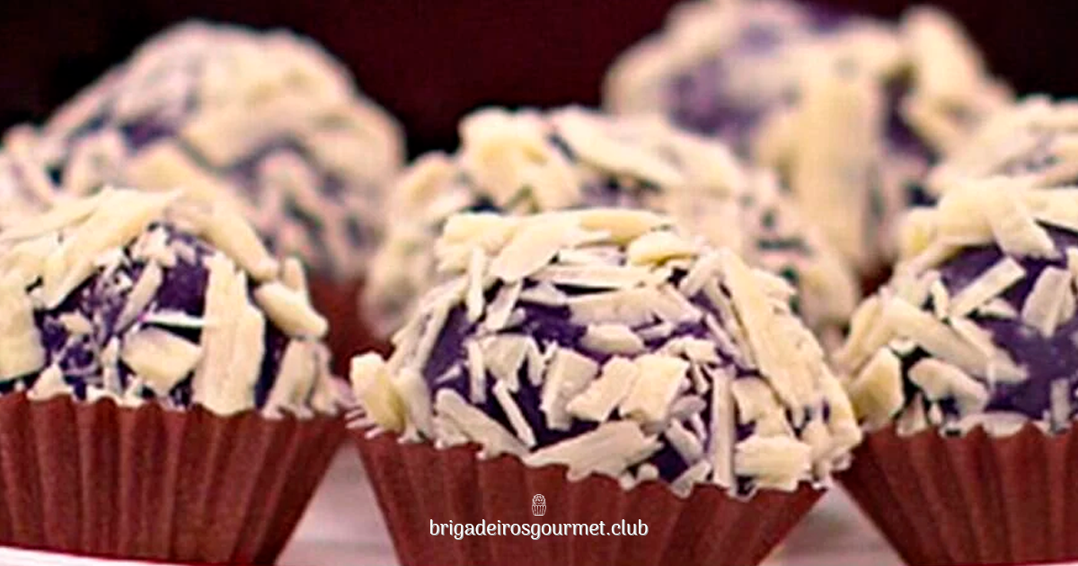 Receita de Brigadeiro Gourmet de Açaí